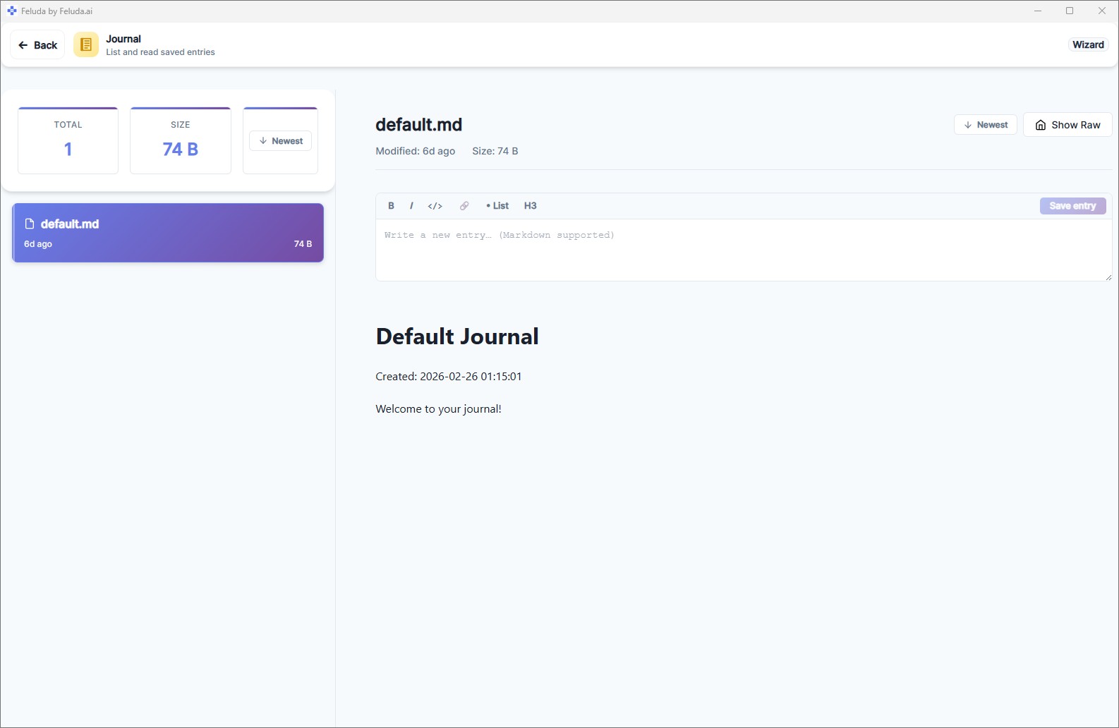 Feluda Journal — automated reports and logs from scheduled AI workflows
